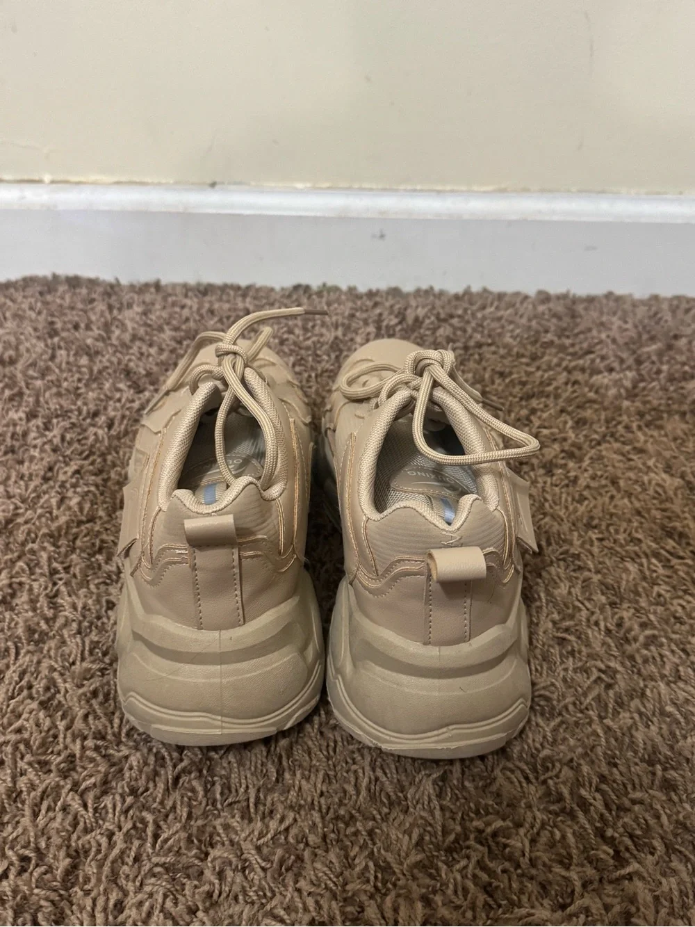 Kids Neutral Tan Athletic Sneakers